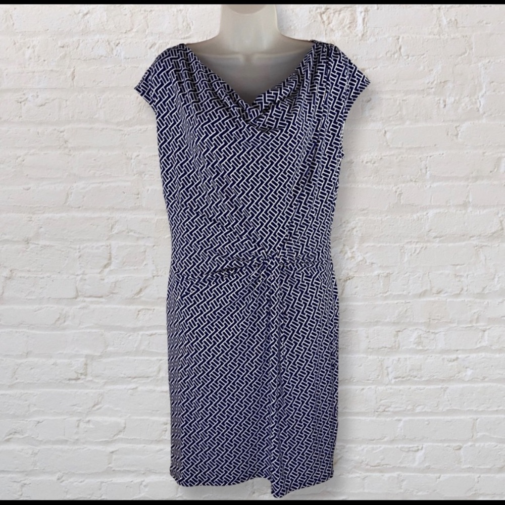 Michael Kors blue and white dress - Size M